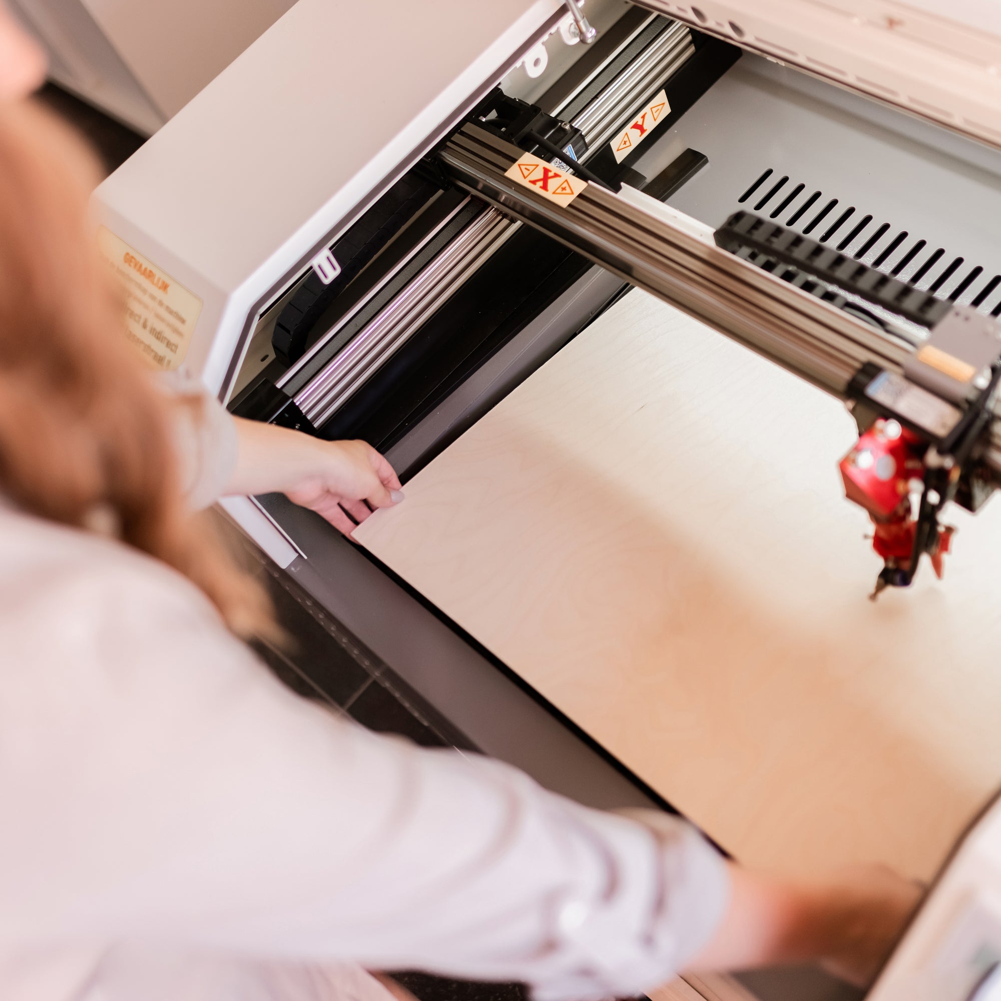 Stap in het laserproces