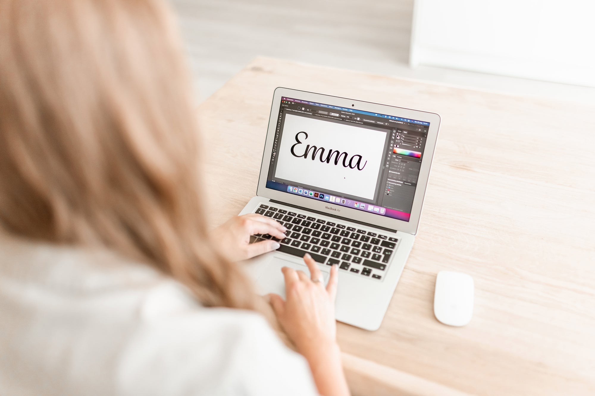 Stap 1 in het borduurproces