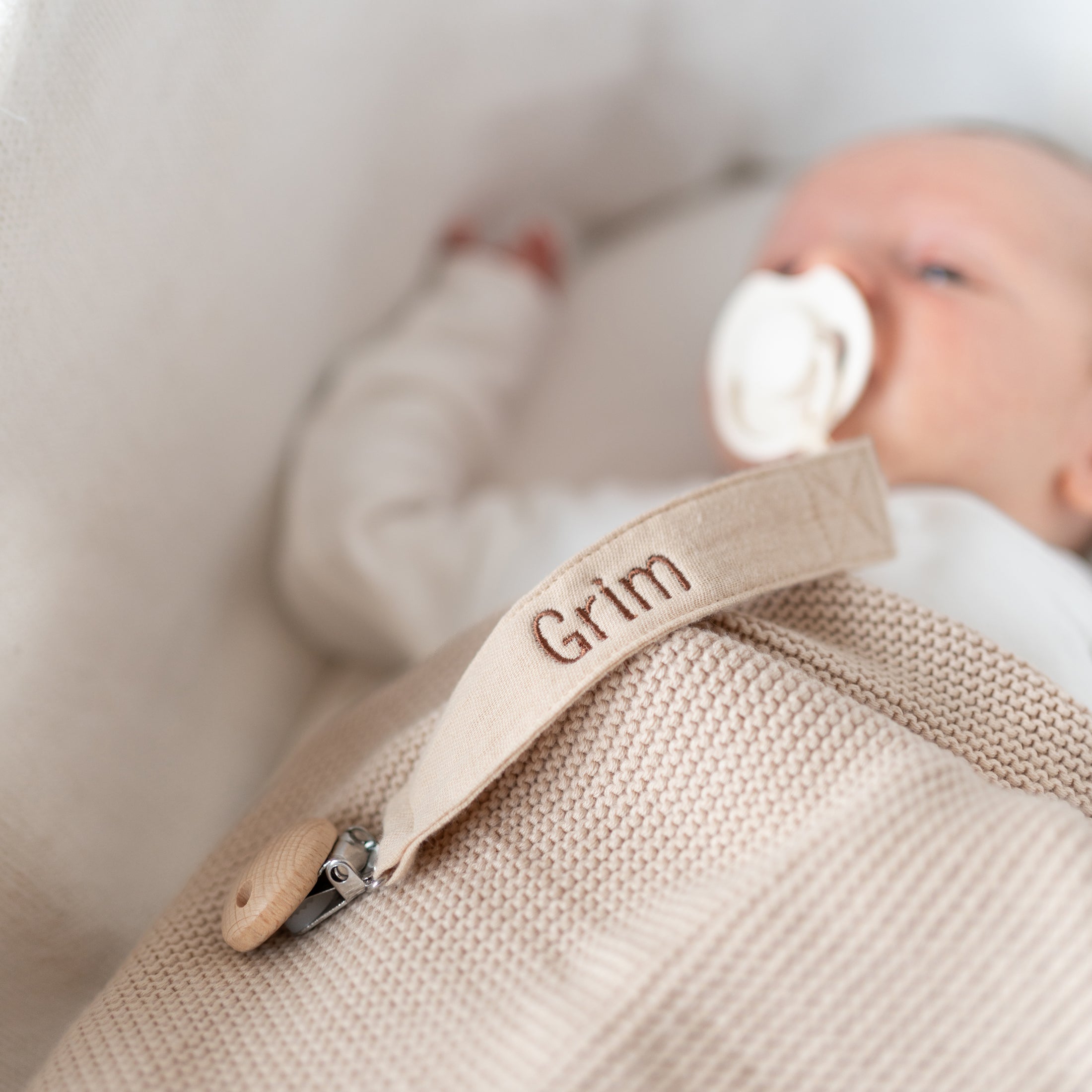 speenlint baby beige met clip
