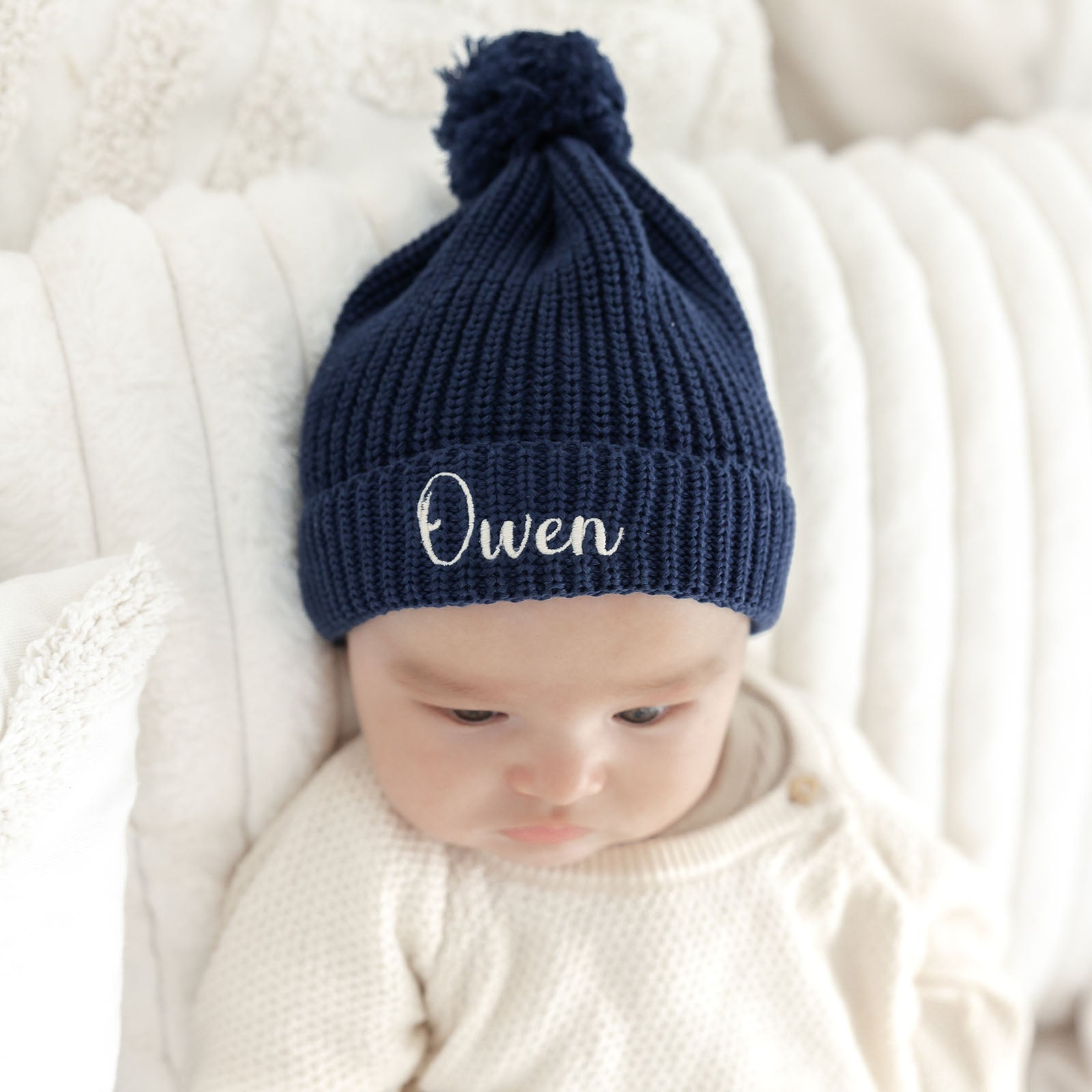 gepersonaliseerde baby muts met naam – Little Steps