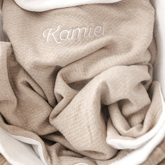 Deken Jules – stijlvolle structuurstof van hoge kwaliteit, zacht en duurzaam babydeken