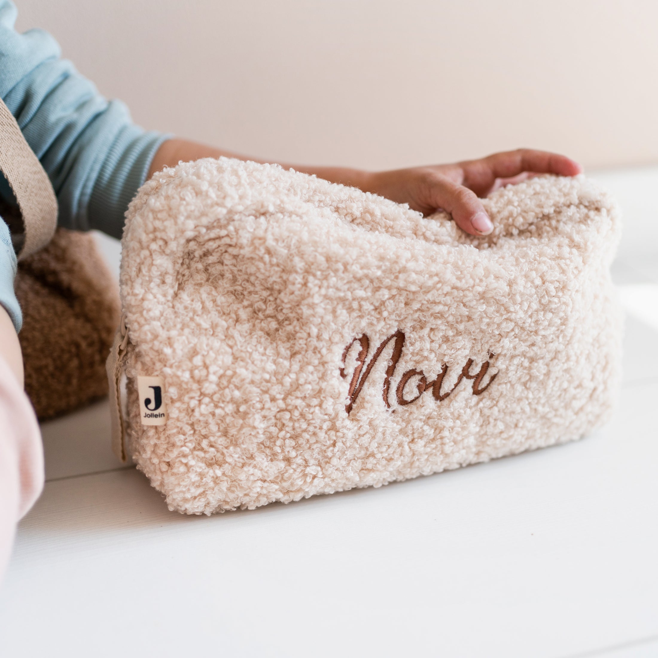 Gepersonaliseerd etui Maxime met naam – handig tasje voor babyspulletjes of make-up