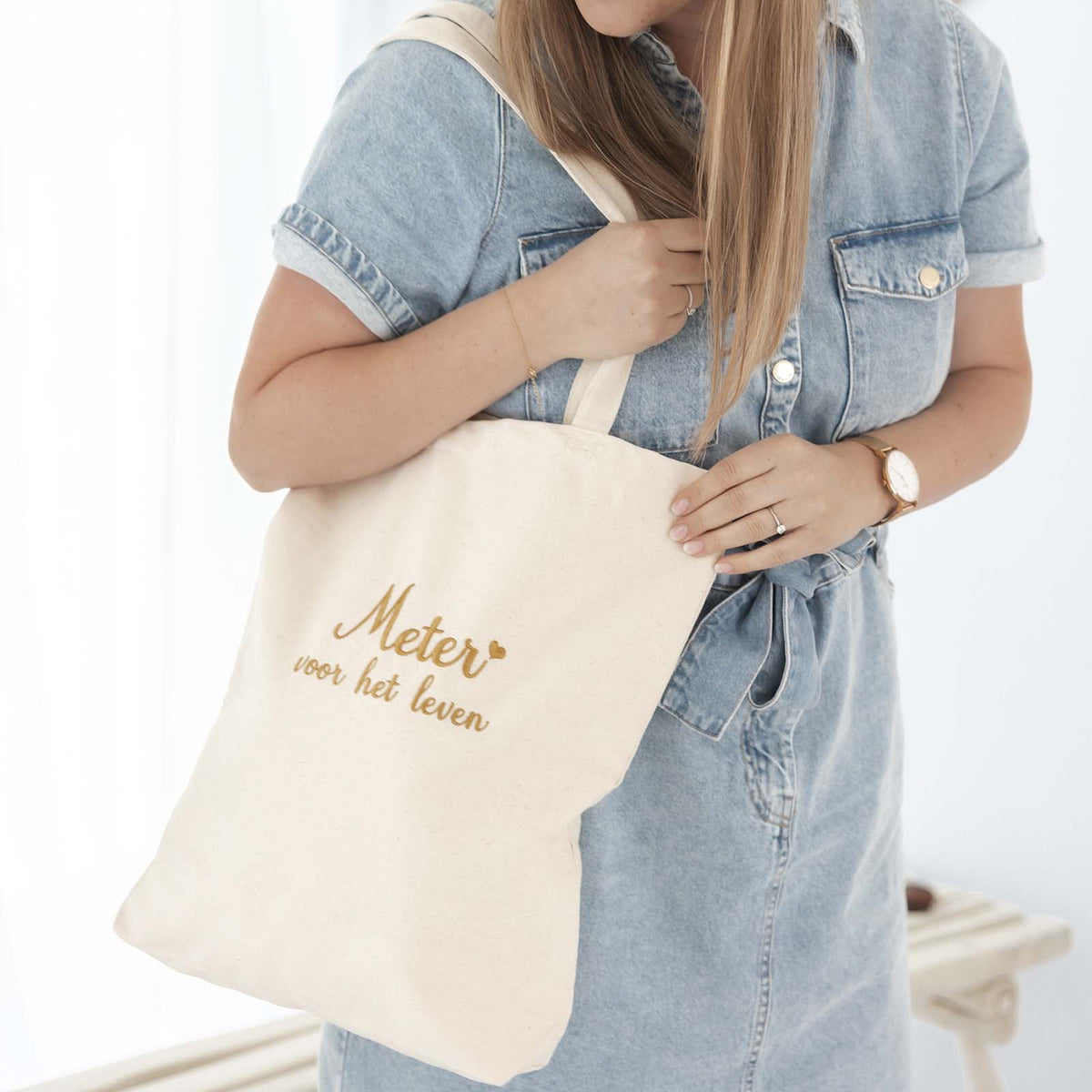 Gepersonaliseerde tote bag met naam – Little Steps
