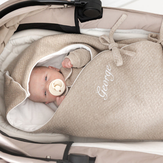 Voetenzak in kinderwagen of park – zachte en warme baby voetenzak, eenvoudig open te leggen